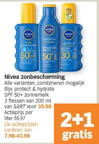 Albert Heijn Nivea zonbescherming aanbieding