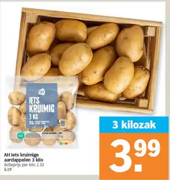 Albert Heijn AH Iets kruimige aardappelen 3 kilo aanbieding