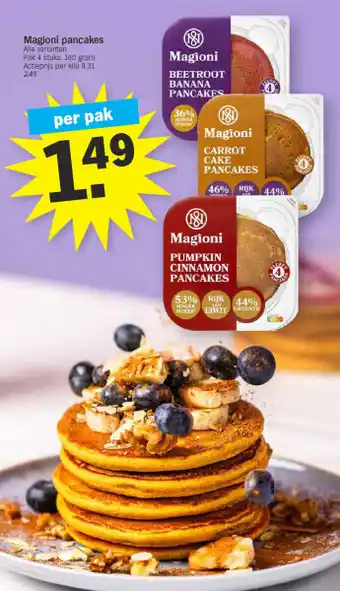 Albert Heijn Magioni pancakes aanbieding