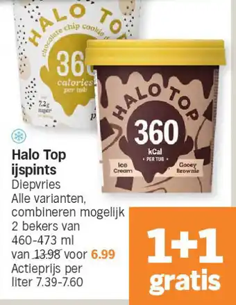 Albert Heijn Halo Top ijspints aanbieding