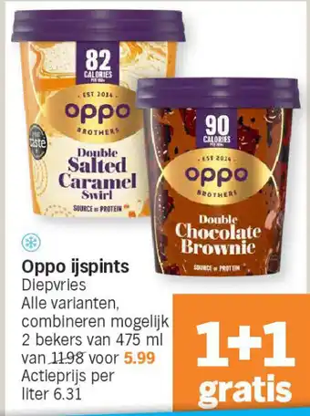 Albert Heijn Oppo ijspints aanbieding