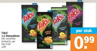 Albert Heijn Taksi 1.5 literpakken aanbieding
