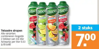 Albert Heijn Teisseire siropen aanbieding