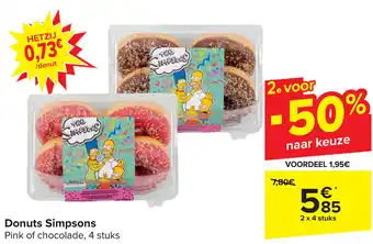 Carrefour Donuts Simpsons aanbieding