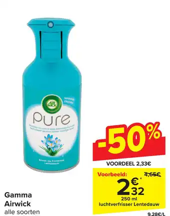 Carrefour Gamma Airwick 250ml aanbieding