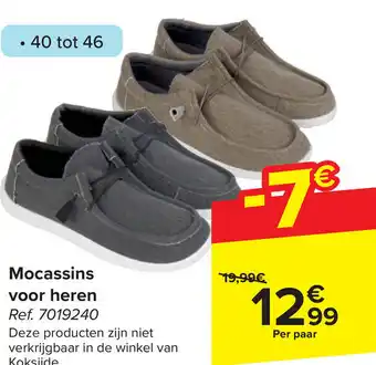 Carrefour Mocassins voor heren aanbieding