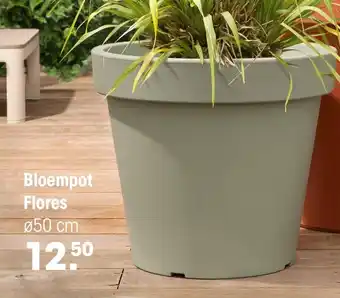 Kwantum Bloempot Flores 50 cm aanbieding