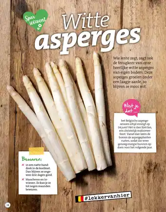 Spar Colruyt Witte asperges witte aanbieding