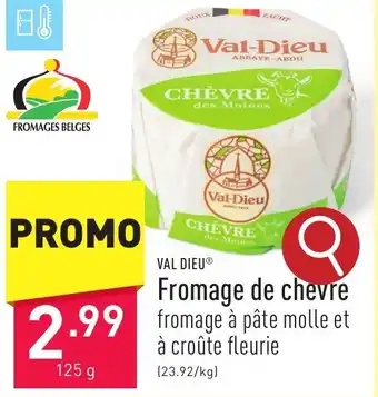 ALDI VAL DIEU Fromage de chevre 125g aanbieding