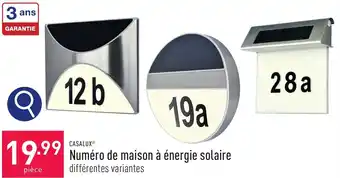 ALDI CASALUX Numéro de maison à énergie solaire aanbieding