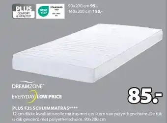 Jysk PLUS F35 SCHUIMMATRAS aanbieding