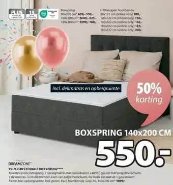 Jysk PLUS C40 STORAGE BOXSPRING aanbieding