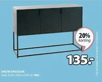 Jysk VIRUM DRESSOIR aanbieding