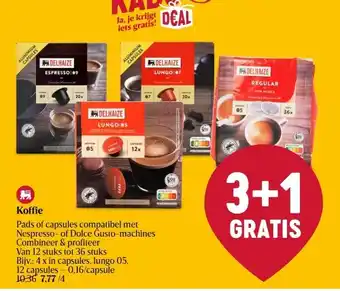 Delhaize Koffie aanbieding