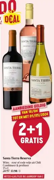 Delhaize Santa Tierra Reserva aanbieding