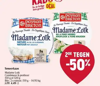 Delhaize Smeerkaas aanbieding