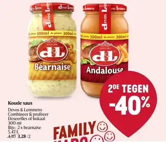 Delhaize Koude saus aanbieding