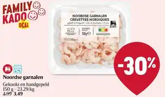 Delhaize Noordse garnalen aanbieding