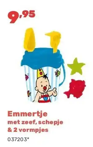 Emmertje met zeef, schepje & 2 vormpjes
