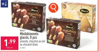 ALDI MUCCI Minibâtonnets glacés, 8 pcs 400ml aanbieding