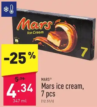 ALDI Mars ice cream, 347ml aanbieding