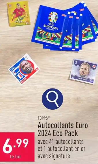 ALDI TOPPS Autocollants Euro 2024 Eco Pack aanbieding