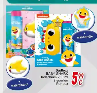 Cora Badbox Baby Shark 250 ml 2 soorten Per box aanbieding