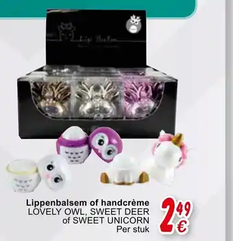 Lippenbalsem of handcreme