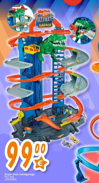 Cora Super dino-robotgarage aanbieding