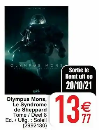 Cora Olympus mons, le syndrome de sheppard aanbieding