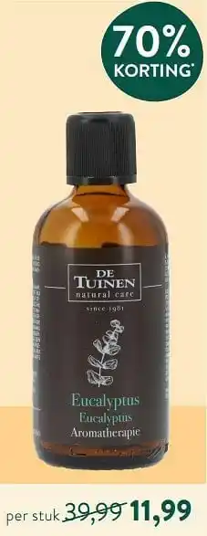 Holland & Barrett Eucalyptus aromatherapie aanbieding