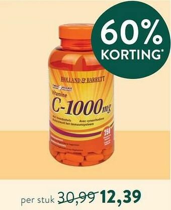 Holland & Barrett Vitamine c-1000 mg aanbieding