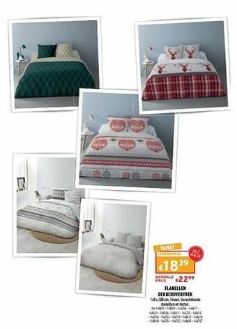 Trafic Flanellen dekbedovertrek aanbieding