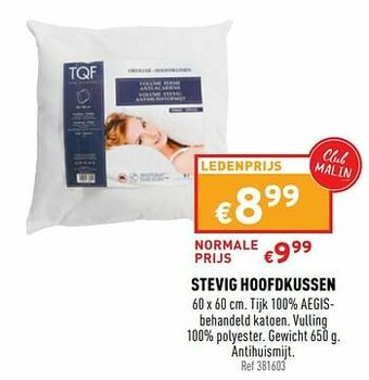 Trafic Stevig hoofdkussen aanbieding