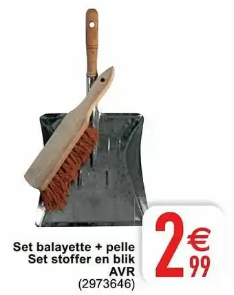 Set balayette + pelle set stoffer en blik avr