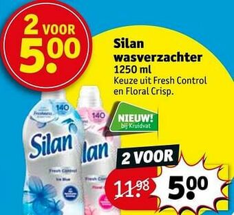 Kruidvat Silan wasverzachter aanbieding