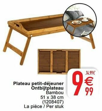 Plateau petit-déjeuner ontbijtplateau