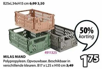 Jysk Milas mand aanbieding