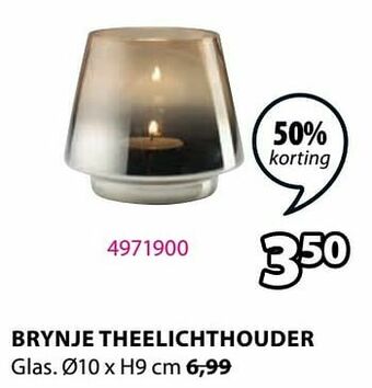 Jysk Brynje theelichthouder aanbieding
