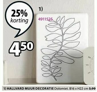 Jysk Hallvard muur decoratie aanbieding