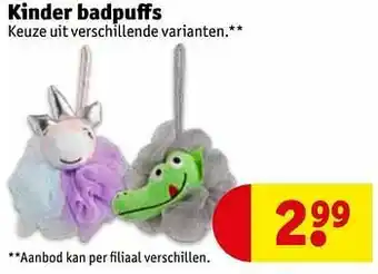 Kinder badpuffs