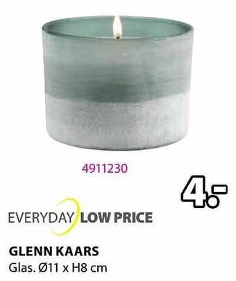 Jysk Glenn kaars aanbieding