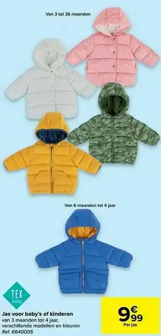 Carrefour Jas voor baby’s of kinderen aanbieding