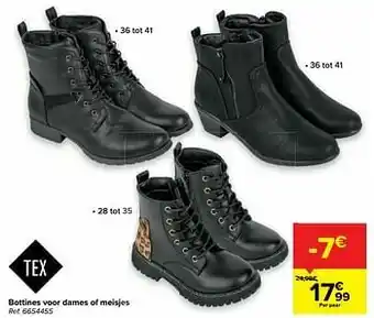 Carrefour Bottines voor dames of meisjes aanbieding