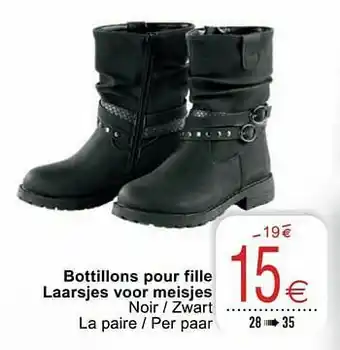 Bottillons pour fille laarsjes voor meisjes
