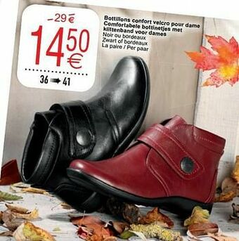 Cora Bottillons confort velcro pour dame comfortabele bottinetjes met klittenband voor dames aanbieding
