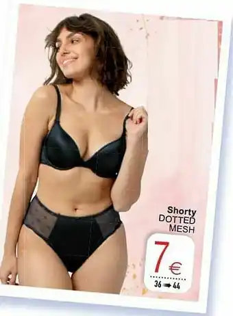 Cora Shorty dotted mesh aanbieding