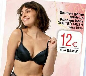 Cora Soutien-gorge push-up push-up beha dotted mesh aanbieding