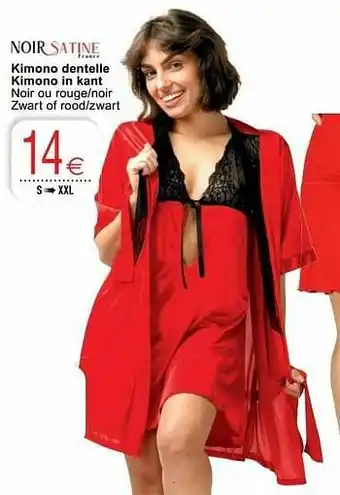 Cora Kimono dentelle kimono in kant aanbieding