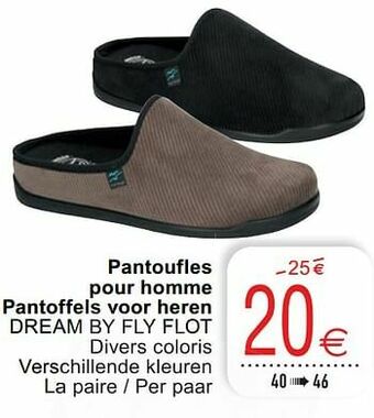 Cora Pantoufles pour homme pantoffels voor heren dream by fly flot aanbieding